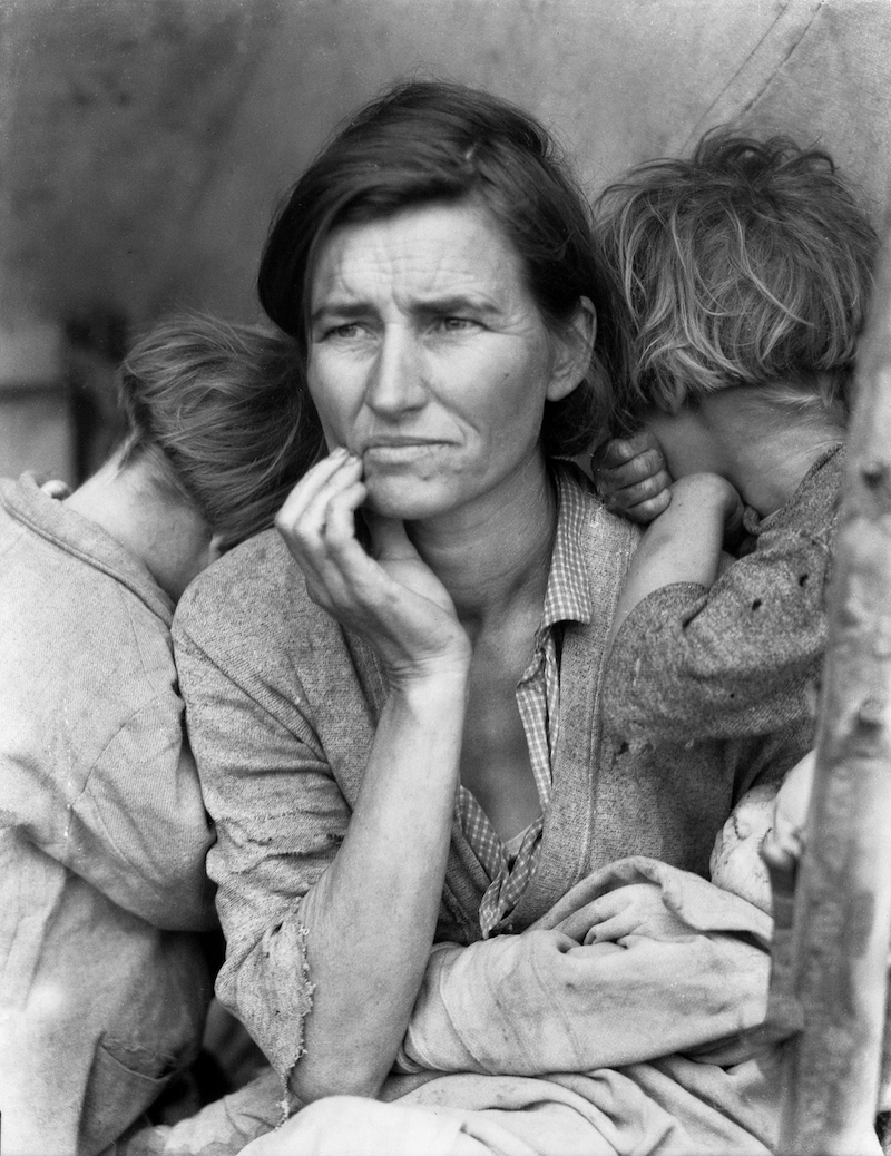 Migrant Mother, Nipomo, California, 1936, Dorothea Lange
							© The Dorothea Lange Collection, the Oakland Museum of California, City of Oakland. Gift of Paul S. Taylor